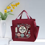 将图片加载到图库查看器，Elegant Knitting &amp; Yarn Organizer with Dual Pockets
