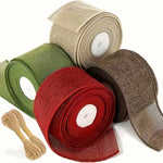 Load image into Gallery viewer, Burlap Wired Ribbon (4.5m Roll)
