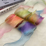Load image into Gallery viewer, Rainbow Gradient Tulle Ribbon (4.5m Roll)
