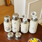 将图片加载到图库查看器，Floral Rose &amp; Peony Insulated Tumbler – Leak‑Proof Travel Cup
