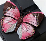 Load image into Gallery viewer, Nature Inspired 3D Embroidery Kits - Pink Butterfly
