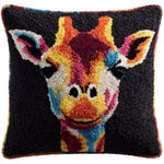 Load image into Gallery viewer, Latch Hook Cushion Kit - Rainbow Giraffe
