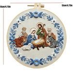 将图片加载到图库查看器，Stamped Embroidery - Nativity Wreath
