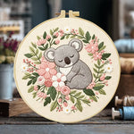 Load image into Gallery viewer, Stamped Embroidery - Floral Koala
