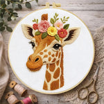 Load image into Gallery viewer, Stamped Embroidery - Flora the Gentle Giraffe
