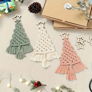 Macrame Christmas Tree Set