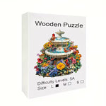 Load image into Gallery viewer, Wooden Puzzle - Fountain of Flowers

