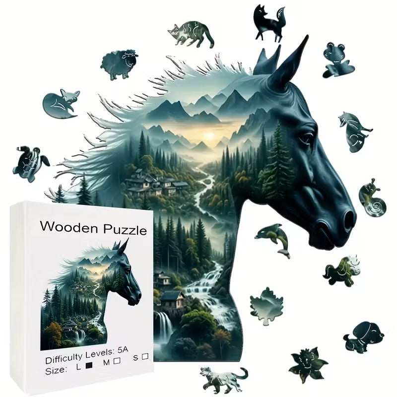 Wooden Puzzle - Gallop Through Horizons