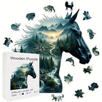 Load image into Gallery viewer, Wooden Puzzle - Gallop Through Horizons
