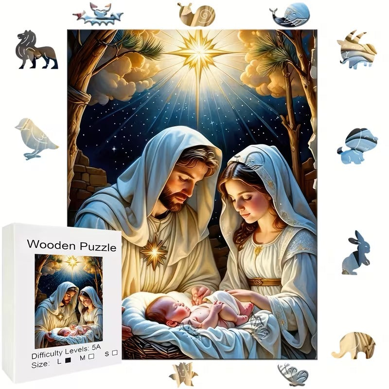 Wooden Puzzle - A Child is Born