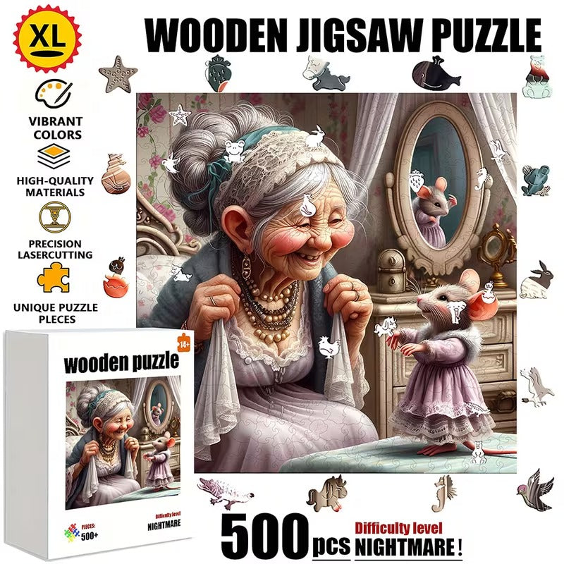 Wooden Puzzle - Whispers of Friendship
