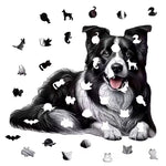 Load image into Gallery viewer, Wooden Puzzle - Border Collie
