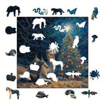 Load image into Gallery viewer, Wooden Puzzle - Starry Camel Night
