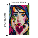 Load image into Gallery viewer, Latch Hook Rug Kit - Rainbow Thoughts
