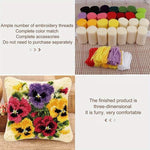将图片加载到图库查看器，Latch Hook Cushion Kit- Pansies
