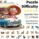 Load image into Gallery viewer, Wooden Puzzle - Happy Campers
