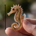 Load image into Gallery viewer, Ocean Inspired 3D Beaded Embroidery Kit - Seahorse
