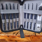 将图片加载到图库查看器，Crochet Hook Set + Case  9 Sizes - Black
