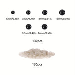 Load image into Gallery viewer, Safety Eyes with Washers BLACK (5 Pairs Pack)
