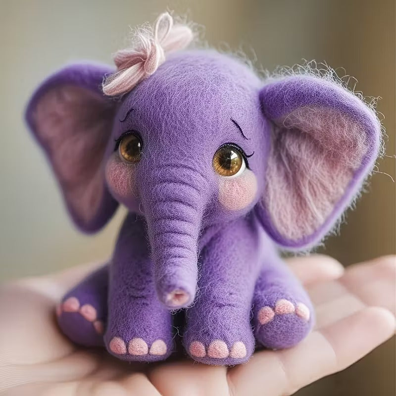 Needle Felting - Elephant