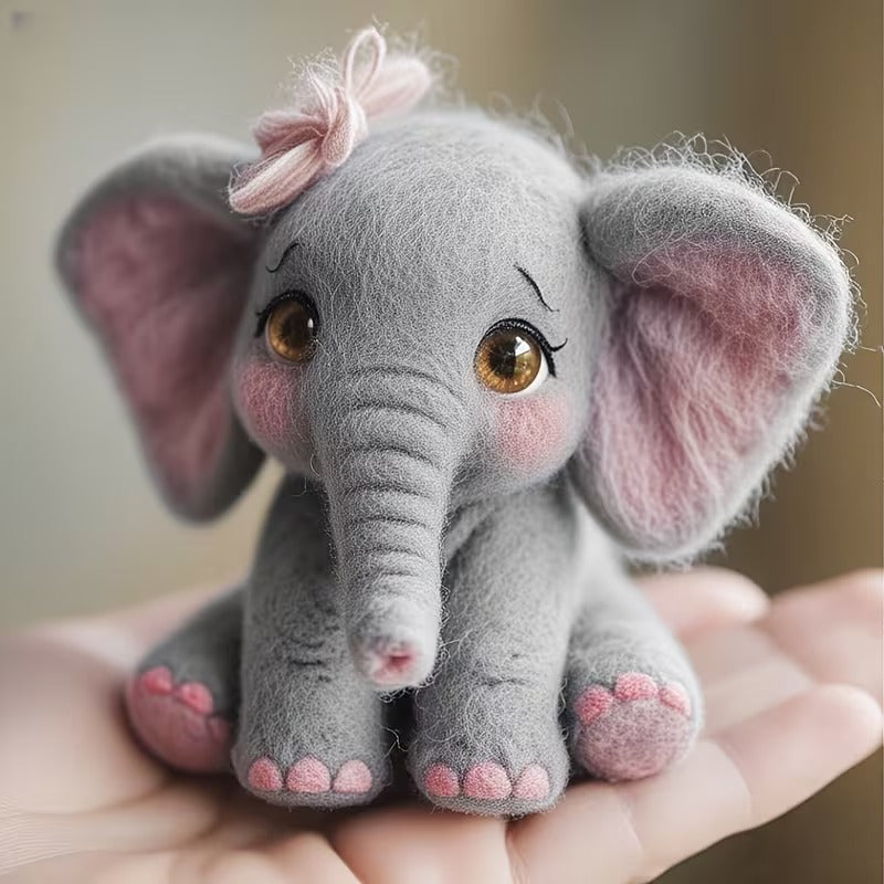 Needle Felting - Elephant