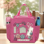 将图片加载到图库查看器，Elegant Knitting &amp; Yarn Organizer with Dual Pockets
