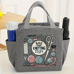 将图片加载到图库查看器，Elegant Knitting &amp; Yarn Organizer with Dual Pockets
