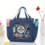 将图片加载到图库查看器，Elegant Knitting &amp; Yarn Organizer with Dual Pockets
