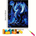Load image into Gallery viewer, Latch Hook Rug Kit - Blue Dragon
