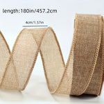 Load image into Gallery viewer, Burlap Wired Ribbon (4.5m Roll)
