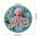 Load image into Gallery viewer, Stamped Embroidery - Blossom The Octopus
