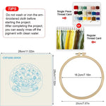 Load image into Gallery viewer, Stamped Embroidery - Teacup Pansies
