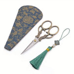 Load image into Gallery viewer, Antique Embroidery Scissors with case
