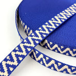 Load image into Gallery viewer, Jacquard Braid Chevron Trim 25mm (per/m)
