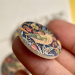 将图片加载到图库查看器，William Morris Inspired Strawberry Thief Buttons 30mm
