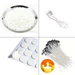 将图片加载到图库查看器，200g White Beeswax Candle Making Kit – 100% Natural DIY Wax with Wicks &amp; Accessories
