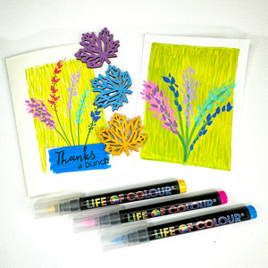 Brush Tip Acrylic Paint Pens - Wildflower  (12)