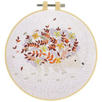 Load image into Gallery viewer, Make It - Stamped Embroidery Kit- Floral Hedgehog
