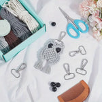 Load image into Gallery viewer, Macrame Wise Knots Owl  Keychain Kit
