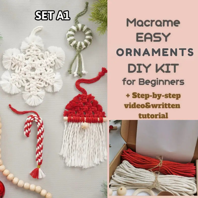 Macrame Christmas Tree  Decorations