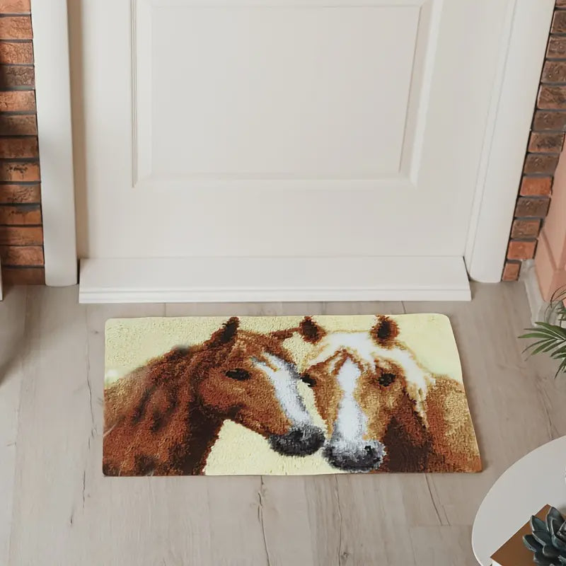 Latch Hook Rug Kit - Horses