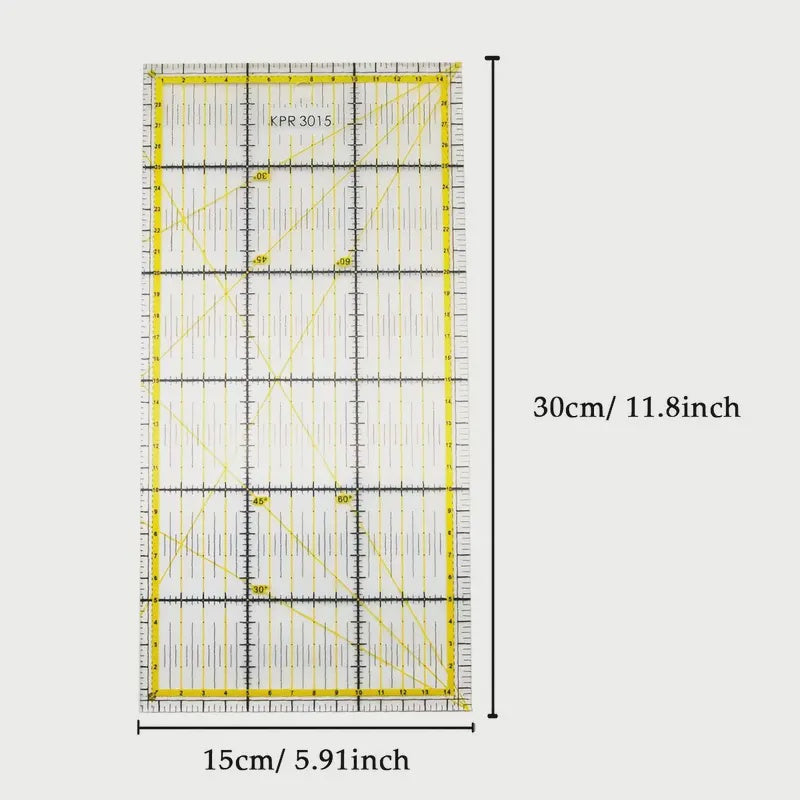 Non Slip Acrylic Ruler 6inch x 12 inch