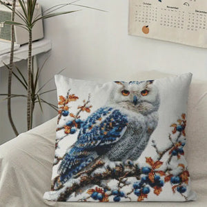 Stamped Cross Stitch Cushion Kit - Owl