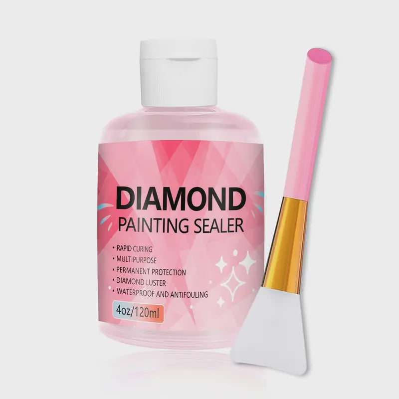 Diamond Art & Puzzle Sealer 120ml with Brush