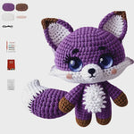 Load image into Gallery viewer, Amigurumi Kit - Purple Fox
