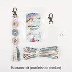 Load image into Gallery viewer, Macrame  Daisy Keychain
