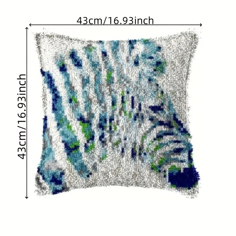 Latch Hook Cushion Kit - Zebra