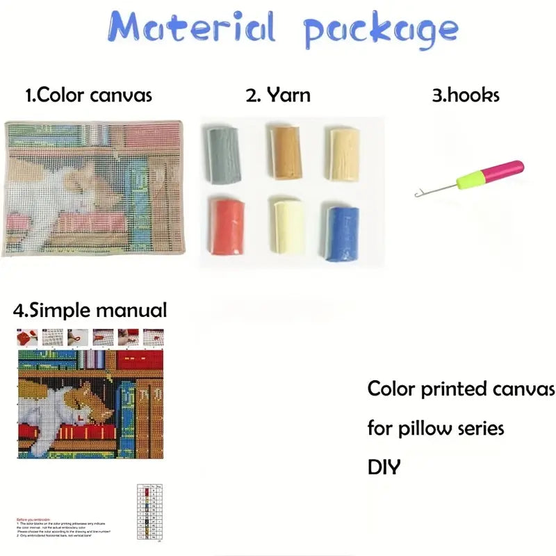 Latch Hook Rug Kit - Shadow Cats