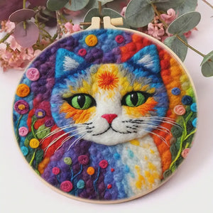 Needle Painting - Psychedelic Cat