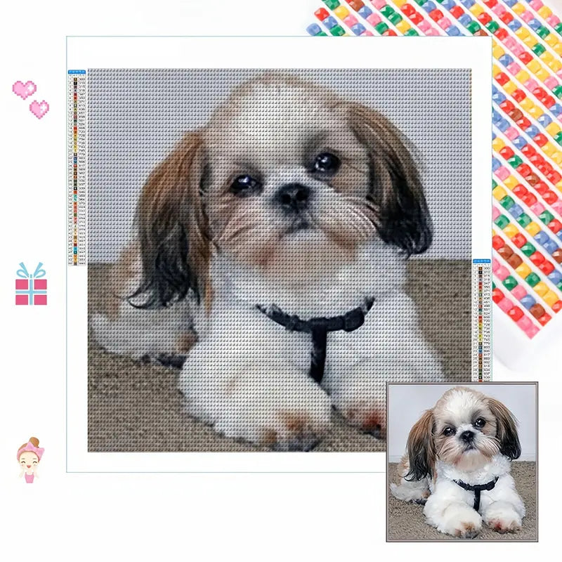 Shih Tzu Diamond Art 30cm x 30cm